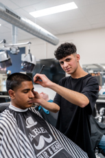Haarstylist Heer Salonmanager Heer Student Wail Balasini Drenthe College Iris Sijbom Fotografie 2023 IR106183