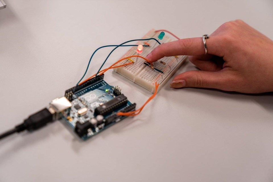 Detailfoto elektrotechniek