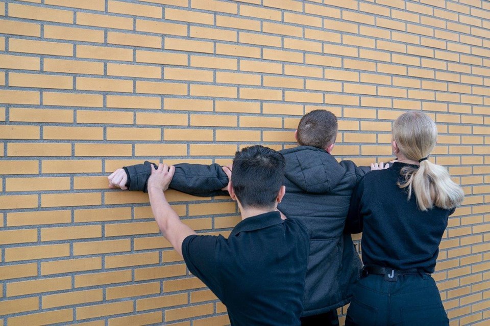 Beveiligers houden verdachte staande