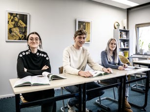 Vavo studenten tijdens de les